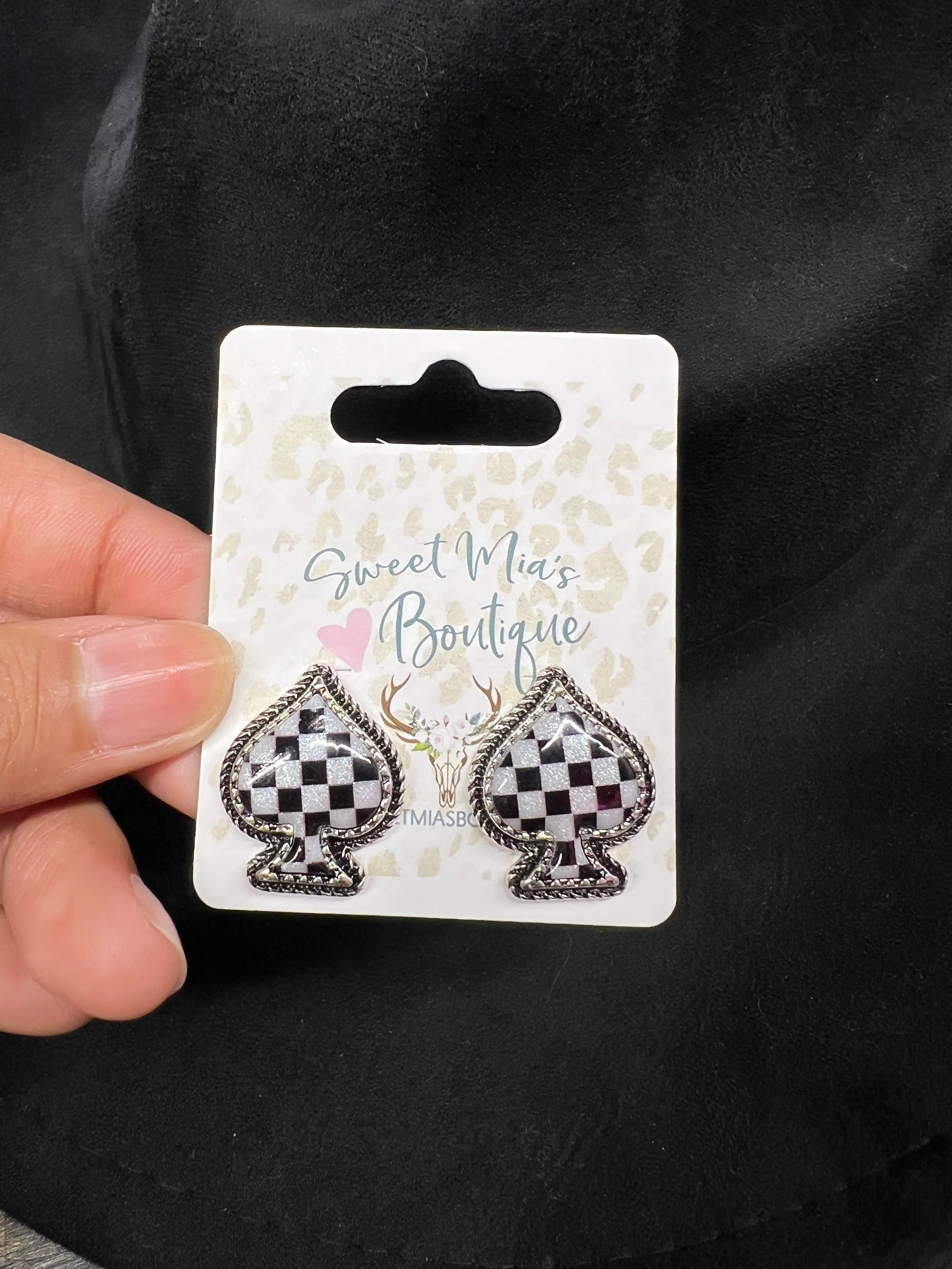 Western Spade Earrings