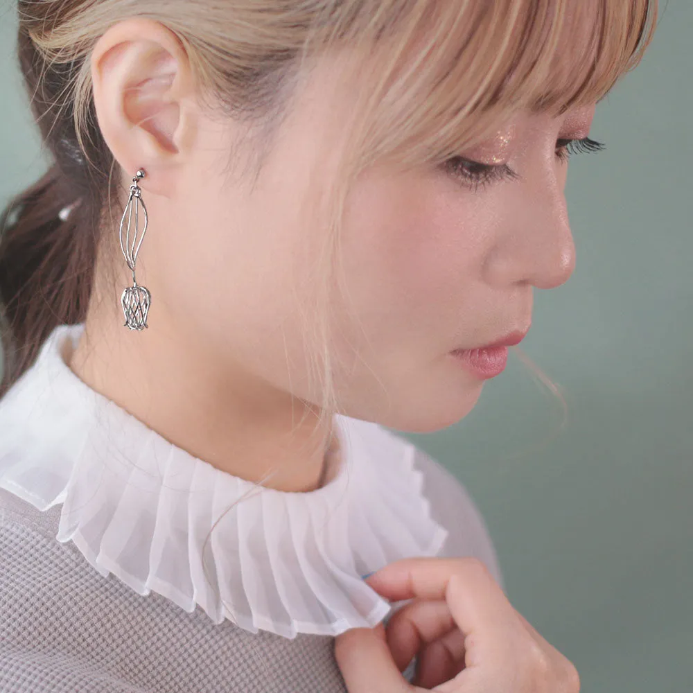 Wire Tulip Drop Earrings