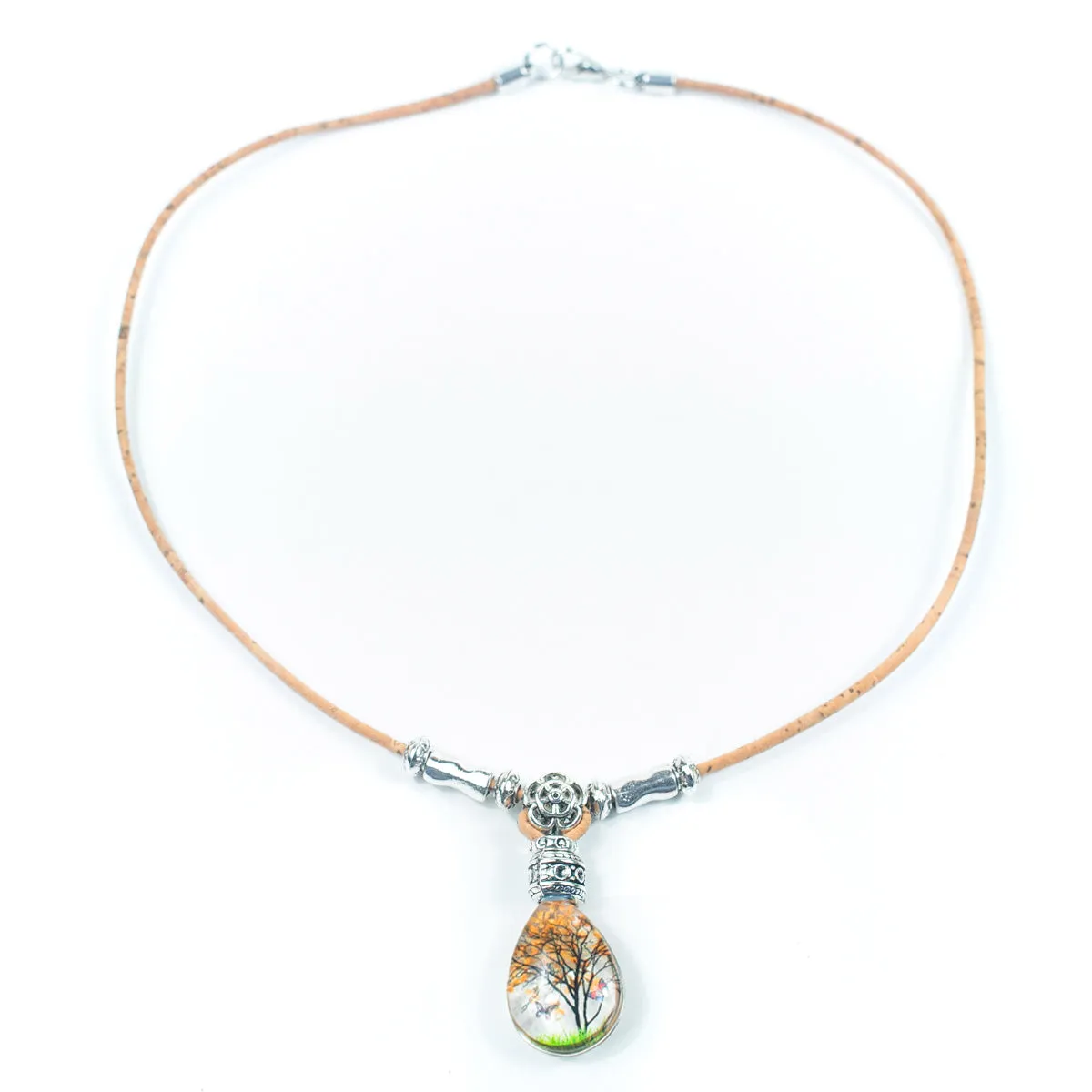 Women's Portuguese cork necklace N-100-MIX-4
