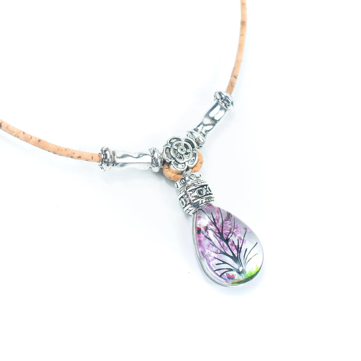 Women's Portuguese cork necklace N-100-MIX-4