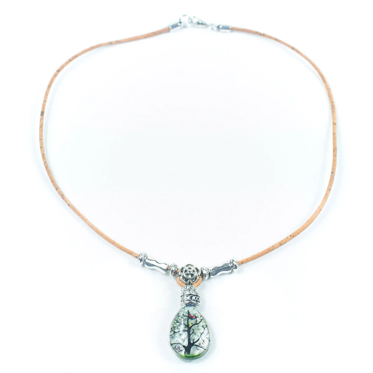 Women's Portuguese cork necklace N-100-MIX-4
