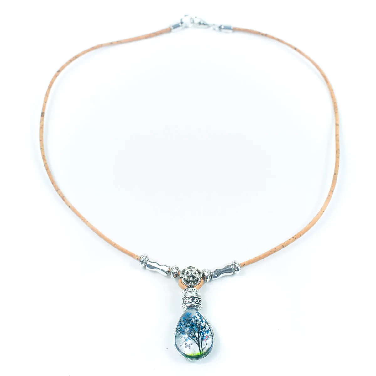 Women's Portuguese cork necklace N-100-MIX-4