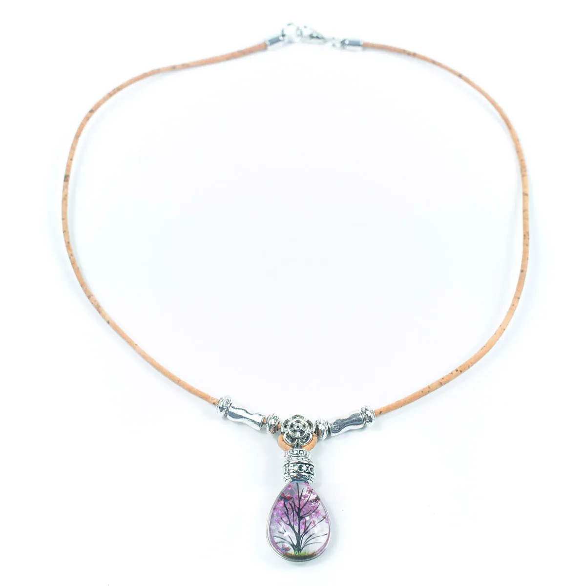 Women's Portuguese cork necklace N-100-MIX-4