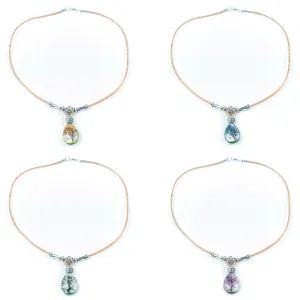 Women's Portuguese cork necklace N-100-MIX-4